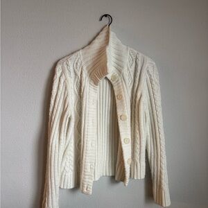 Cozy Cream Cable Knit Sweater